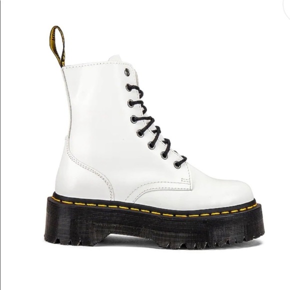 Dr.martens Jadon Boot in White size‎ 7 /8 NEW combat chunky platform lace up - Picture 1 of 8